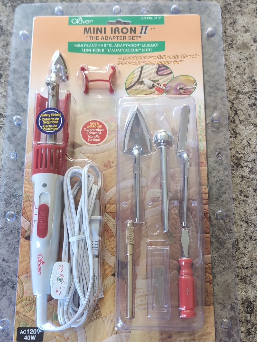 Clover Mini Iron 2 The Adapter Set For Crafting NEW